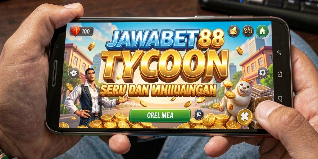 Tampilan menarik gameplay JAWABET88 dalam membangun bisnis Tycoon.
