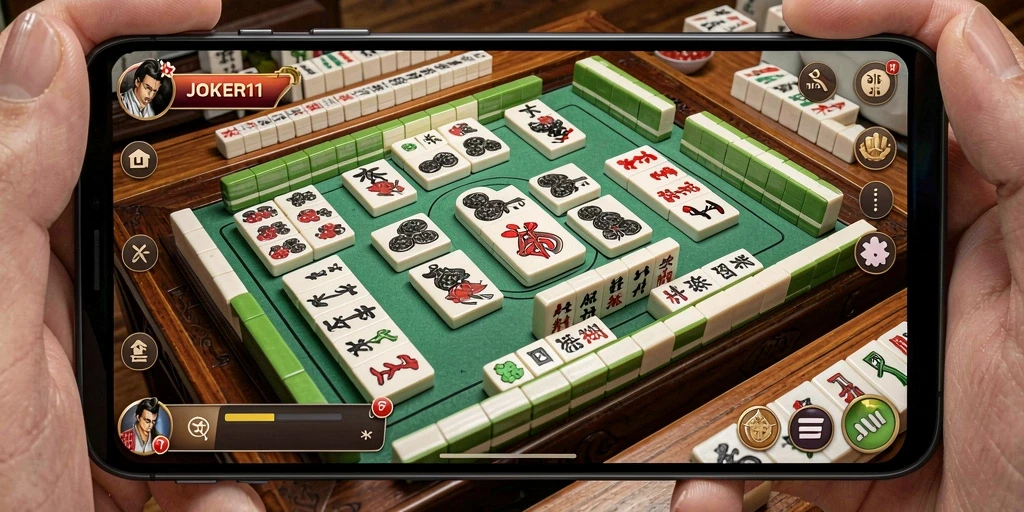 A captura de tela do JOKER11 mostra um jogo de Mahjong emocionante e interativo.
