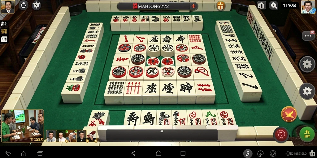 Uma visão interessante da jogabilidade do Mahjong em MAHJONG222.